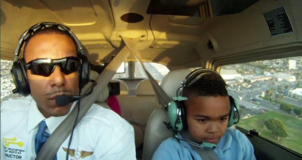 Pilot Inspires Compton Kids to Fly