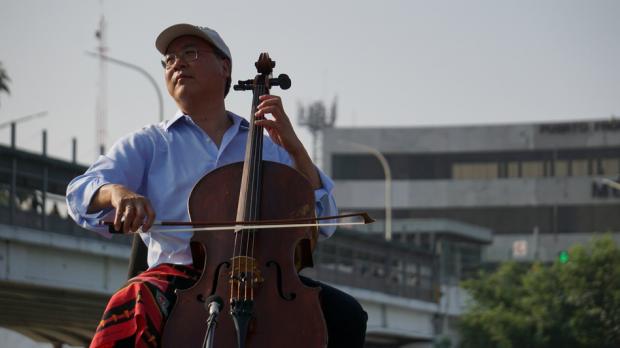 Cellist Plays Bach in the Shadow of the U.S.-Mexico Border